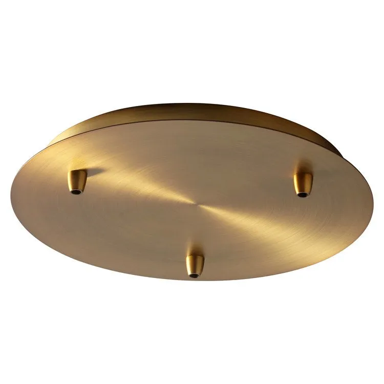 13" Pendant Canopy - Aged Brass