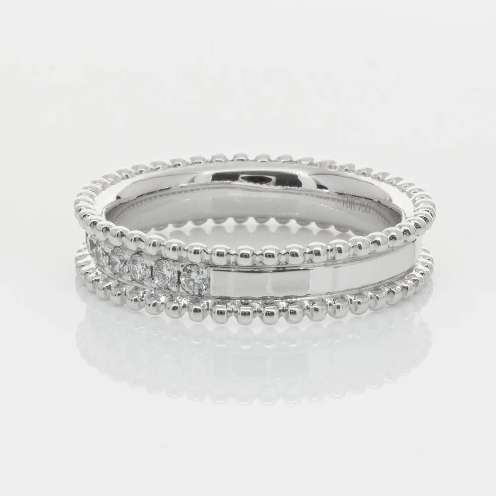 18ct White Gold .32ct Diamond Juno Ring