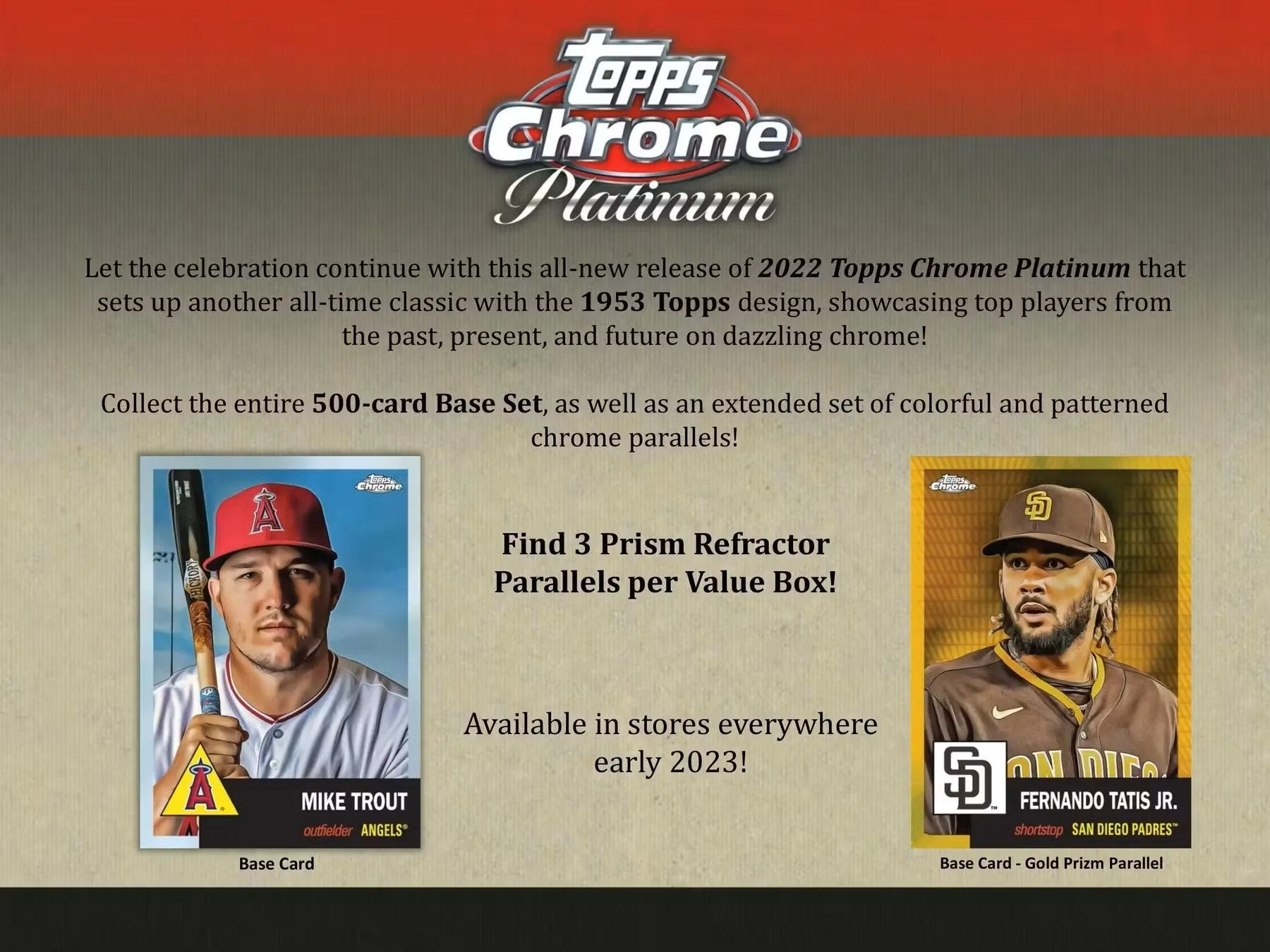 2022 Topps Chrome Platinum Anniversary Baseball 8-Pack Blaster Box