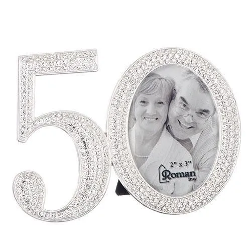 50th Anniversary Rhinestone Frame