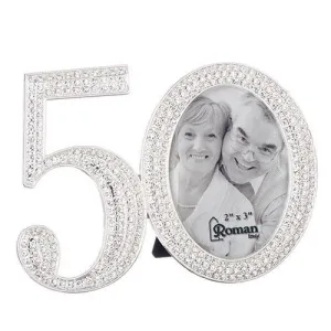 50th Anniversary Rhinestone Frame