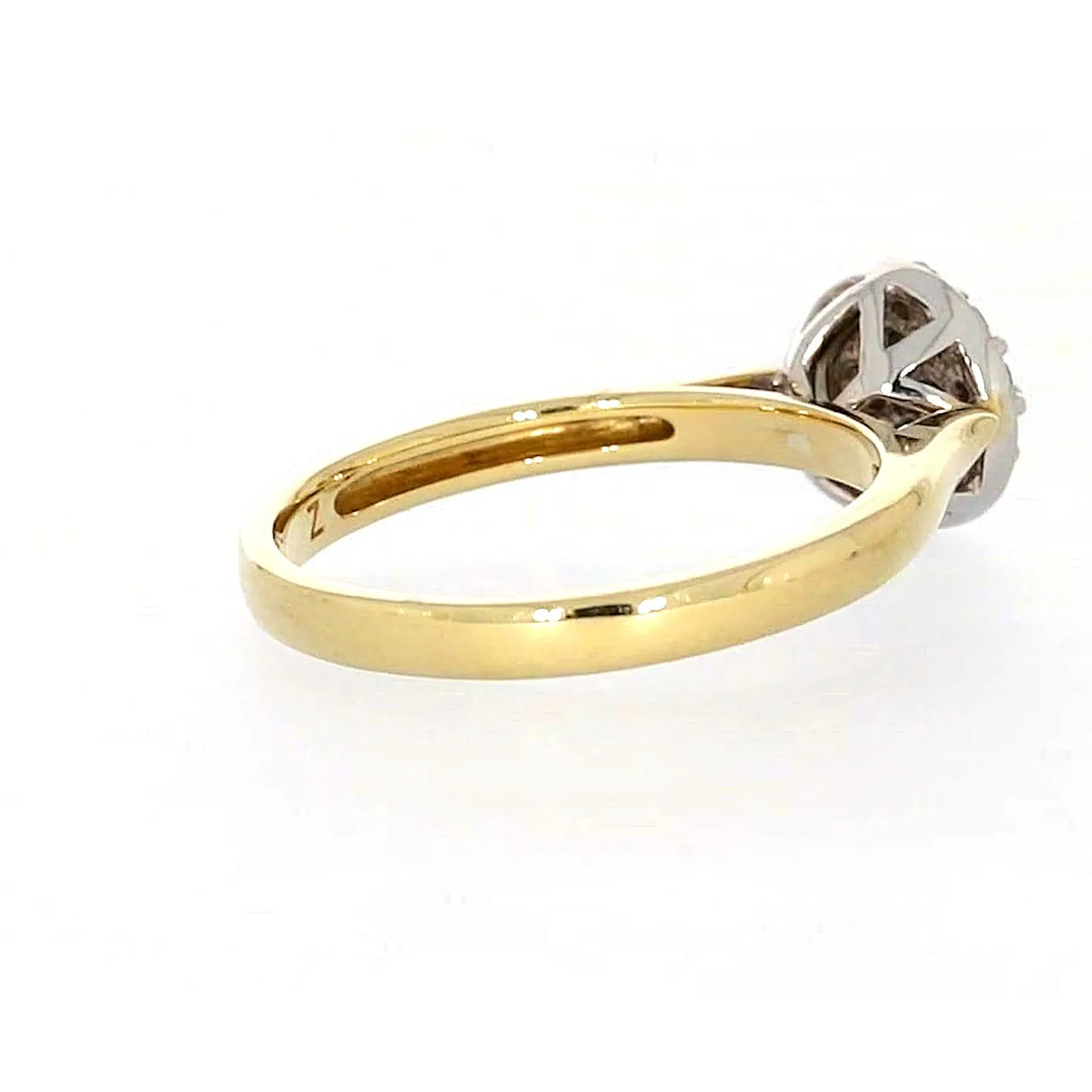 9ct Yellow Gold Round Brilliant Cut with 1/4 CARAT tw of Diamonds Ring