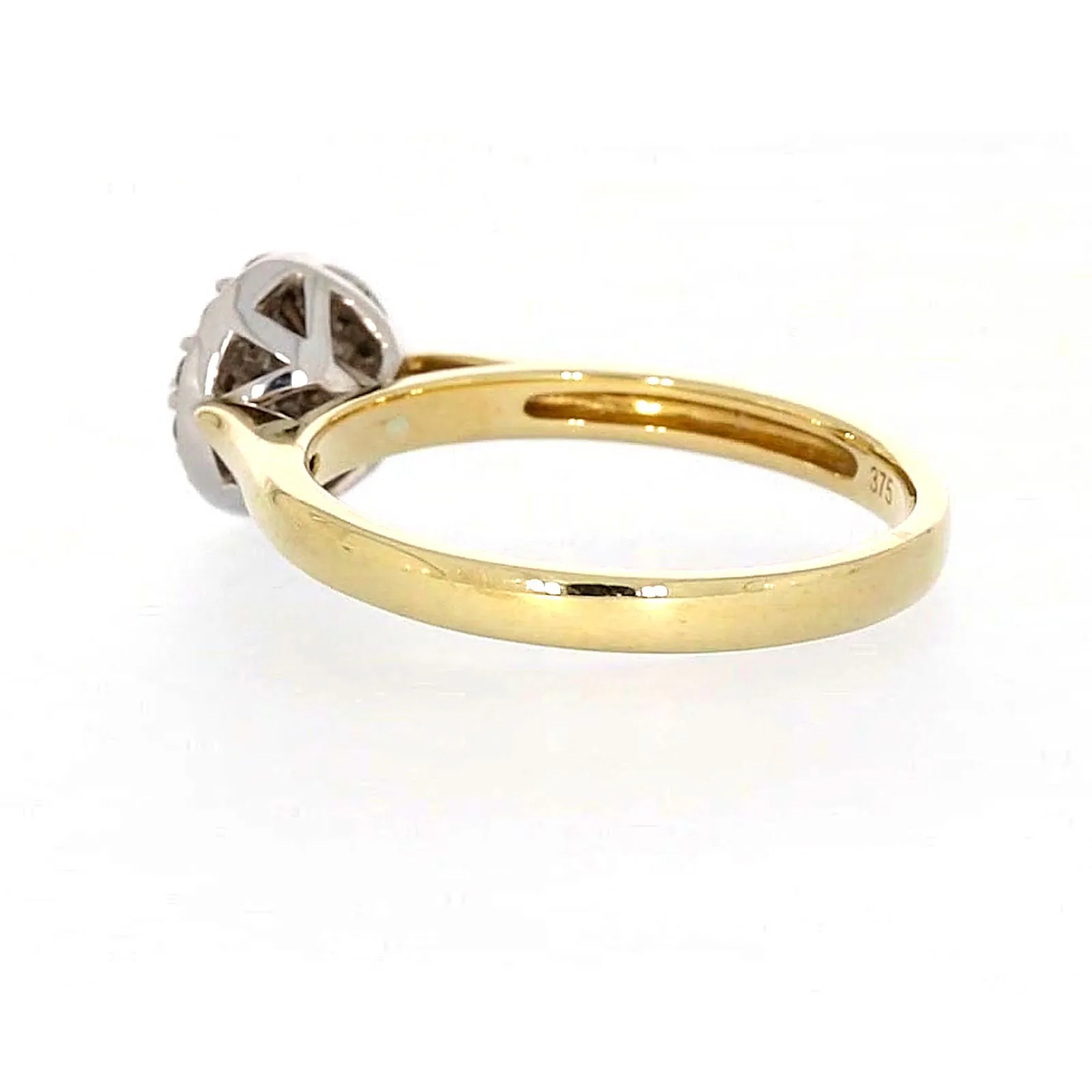 9ct Yellow Gold Round Brilliant Cut with 1/4 CARAT tw of Diamonds Ring