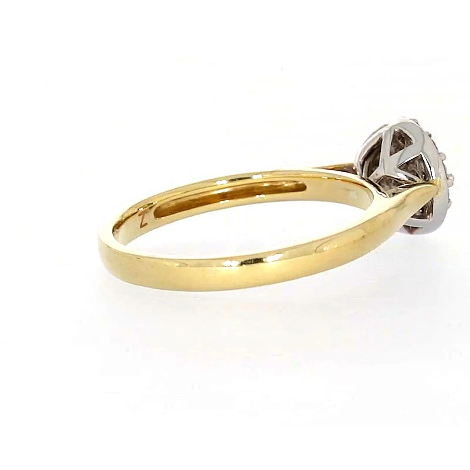 9ct Yellow Gold Round Brilliant Cut with 1/4 CARAT tw of Diamonds Ring