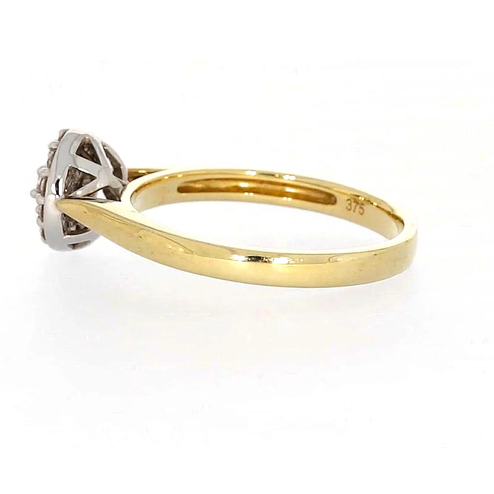 9ct Yellow Gold Round Brilliant Cut with 1/4 CARAT tw of Diamonds Ring