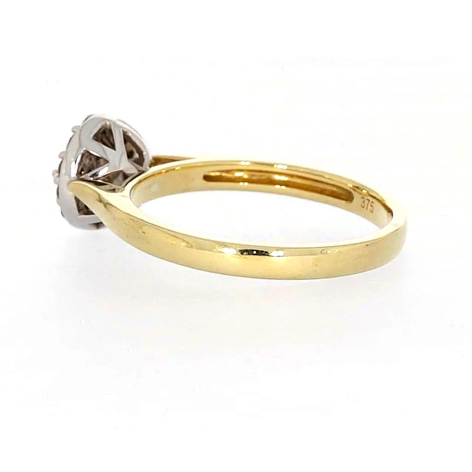 9ct Yellow Gold Round Brilliant Cut with 1/4 CARAT tw of Diamonds Ring