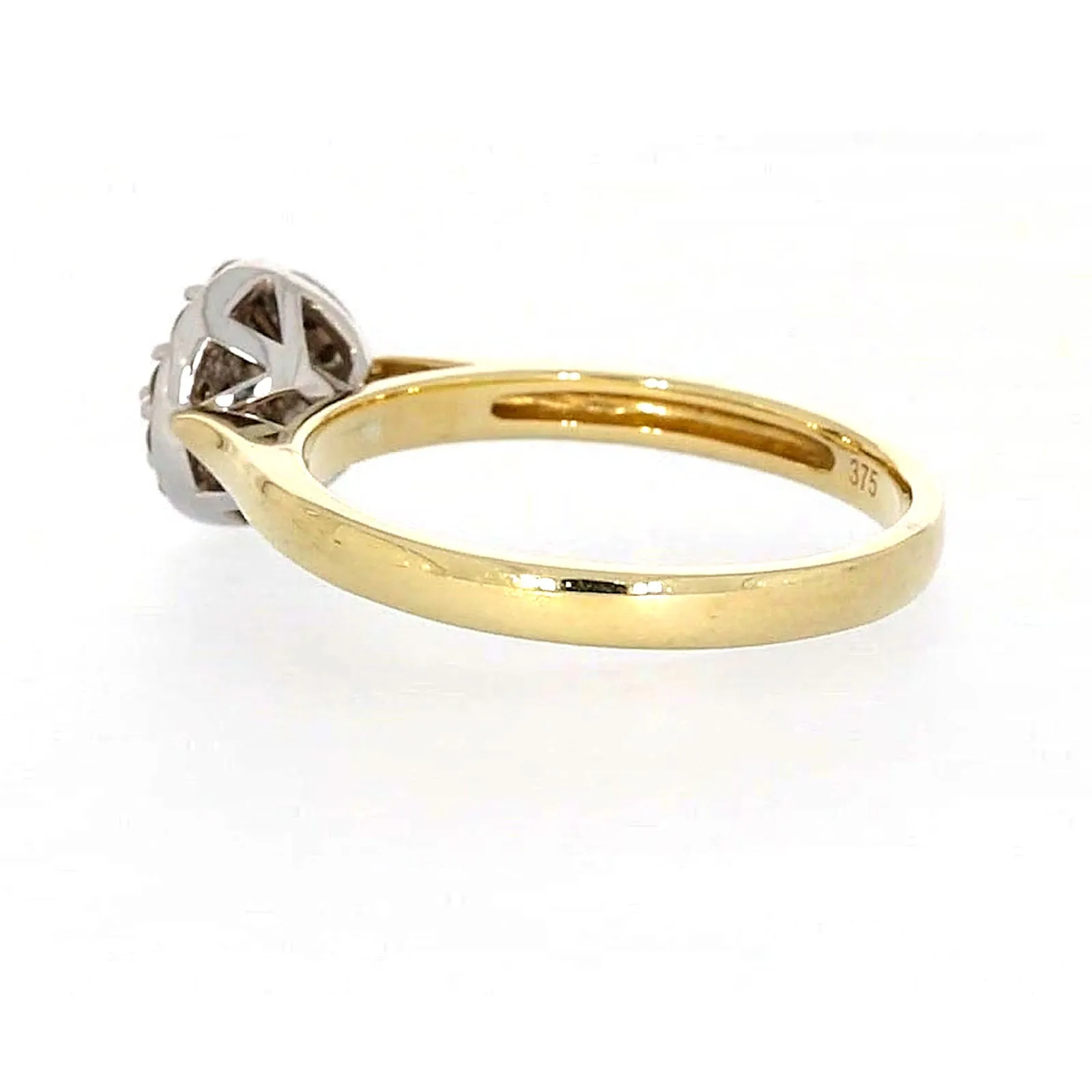 9ct Yellow Gold Round Brilliant Cut with 1/4 CARAT tw of Diamonds Ring