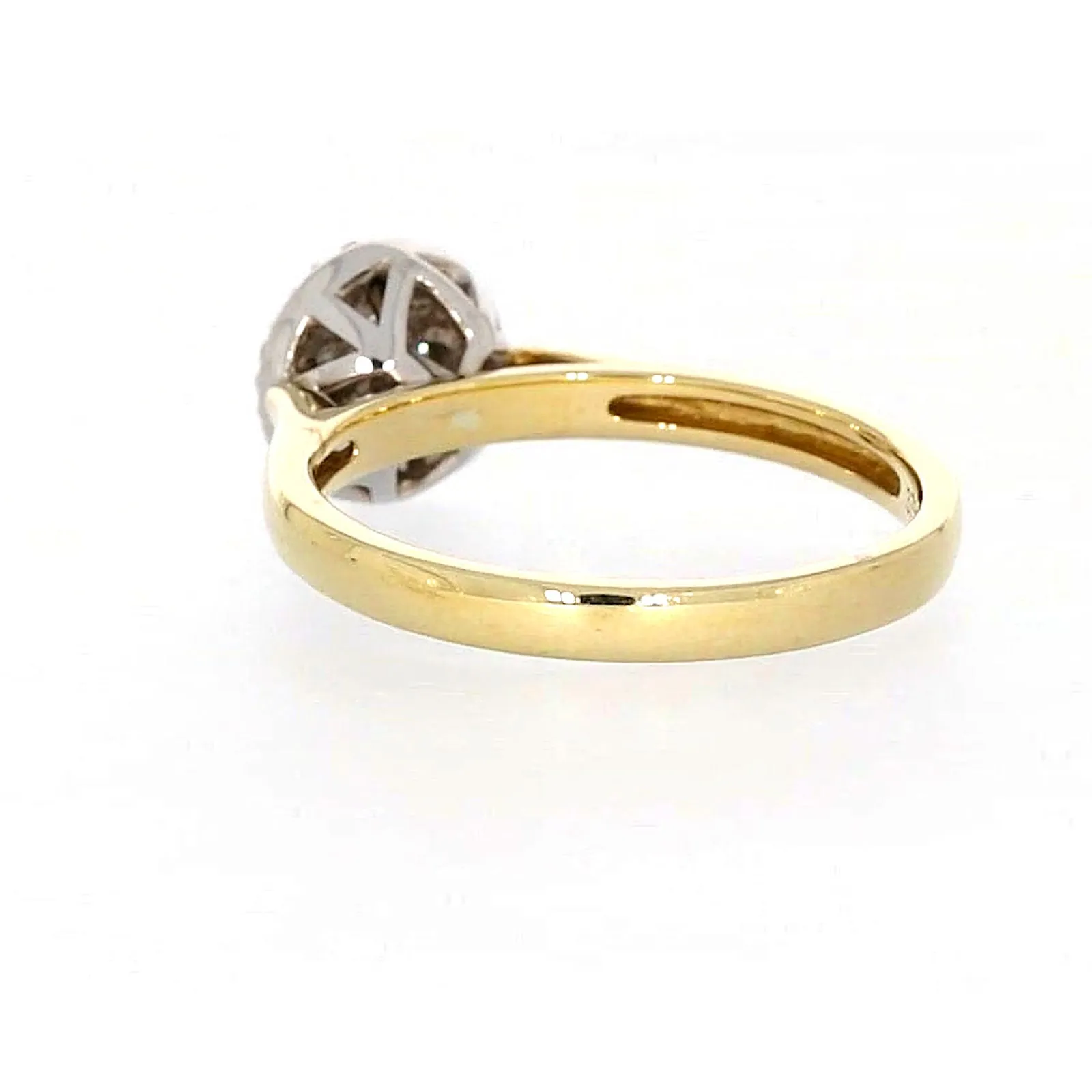 9ct Yellow Gold Round Brilliant Cut with 1/4 CARAT tw of Diamonds Ring