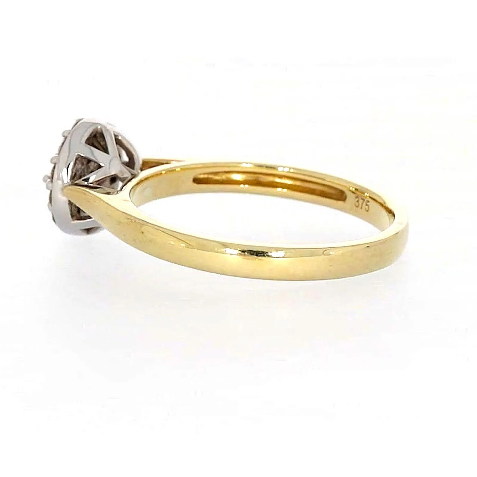 9ct Yellow Gold Round Brilliant Cut with 1/4 CARAT tw of Diamonds Ring