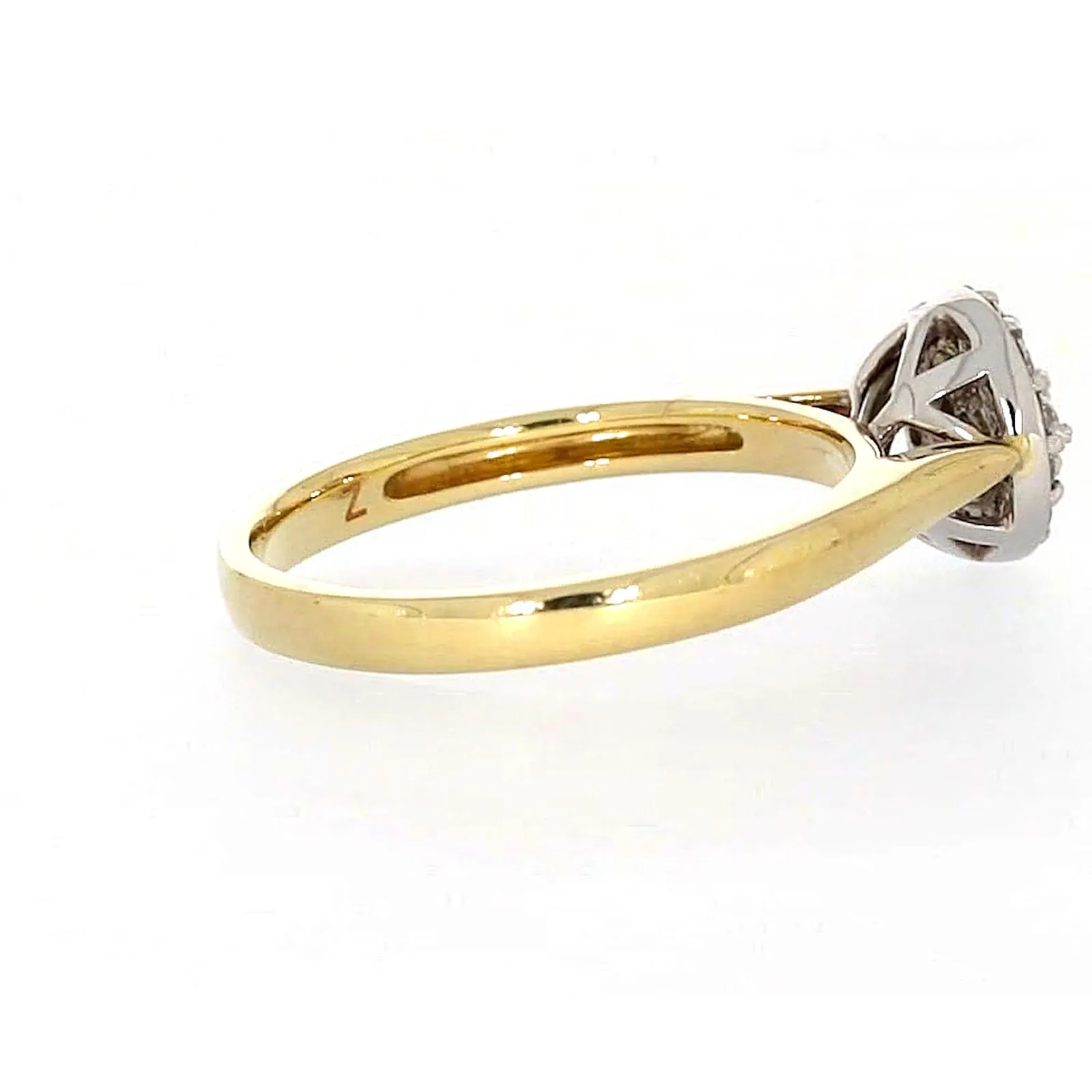 9ct Yellow Gold Round Brilliant Cut with 1/4 CARAT tw of Diamonds Ring