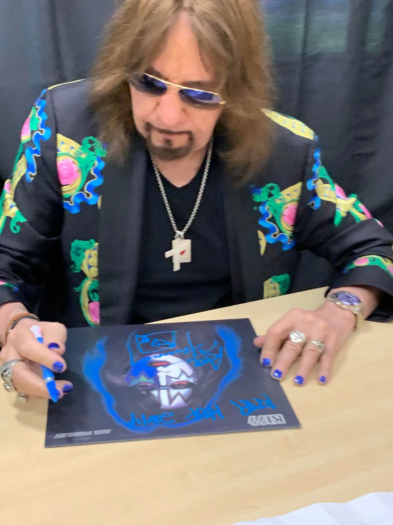 Ace Frehley Autographed KISS Hotter Than Hell Vinyl Album