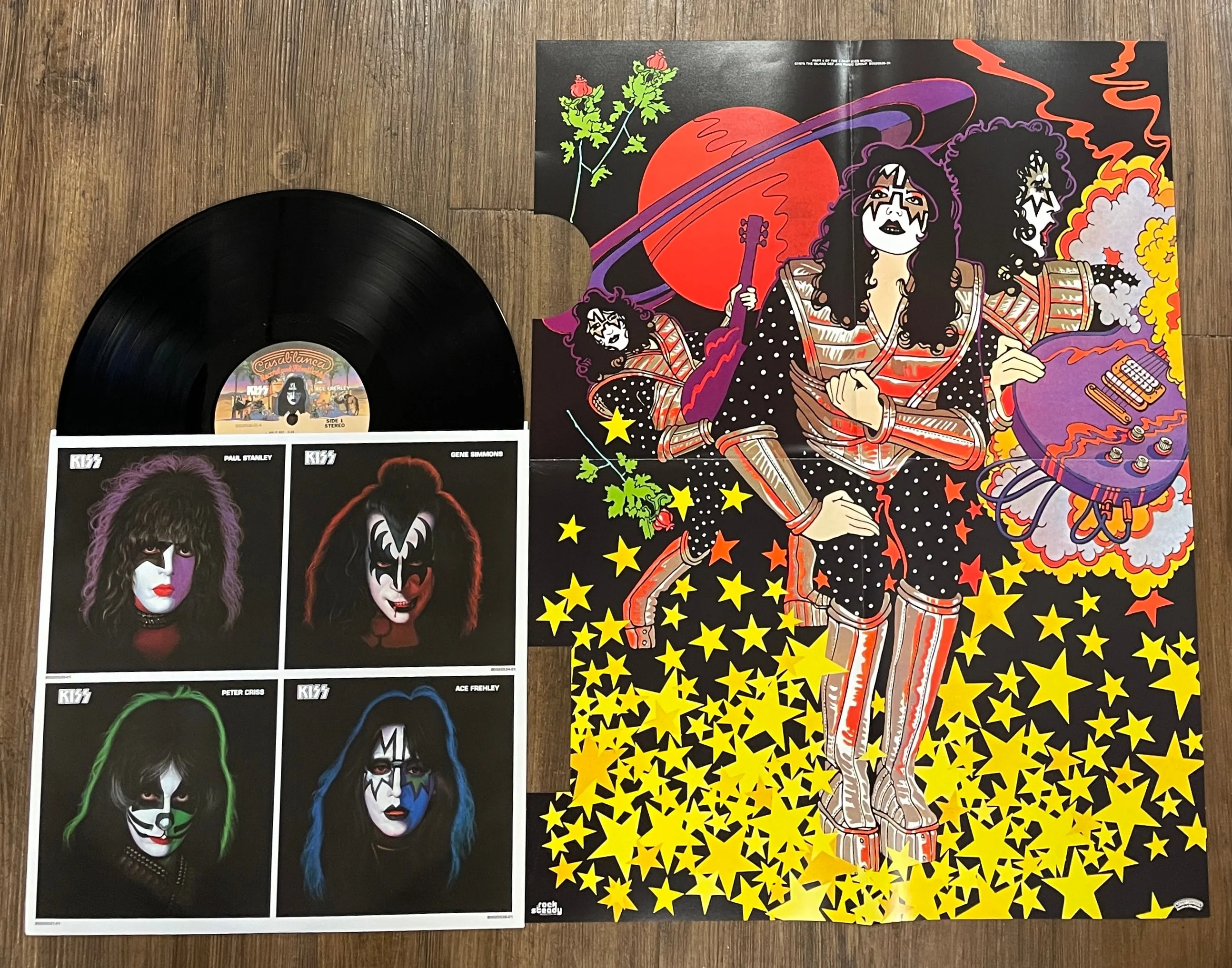 Ace Frehley Autographed KISS Solo Vinyl Album w/ RNR HOF 2014 Inscription