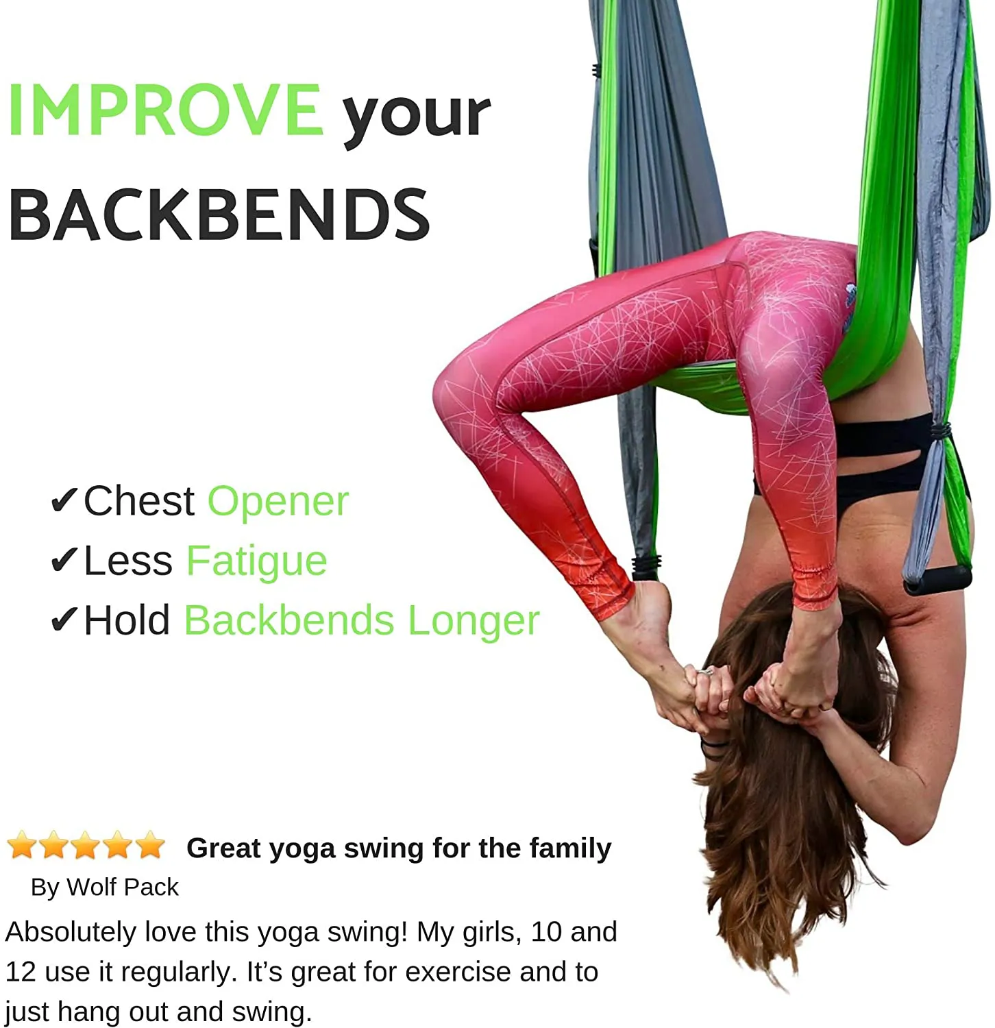 Aerial Trapeze Yoga Swing - [UPDATED VERSION] Gym Strength Antigravity Yoga Hammock - Inversion Trapeze Sling Exercise Equipment with Two Extender Hanging Straps - Blue Swings & Beginner Instructions