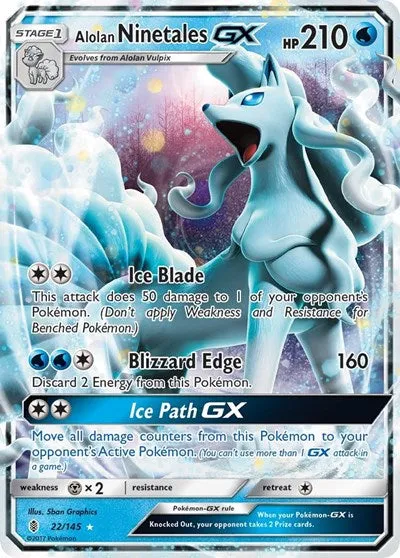 ALOLAN NINETALES GX 22/145