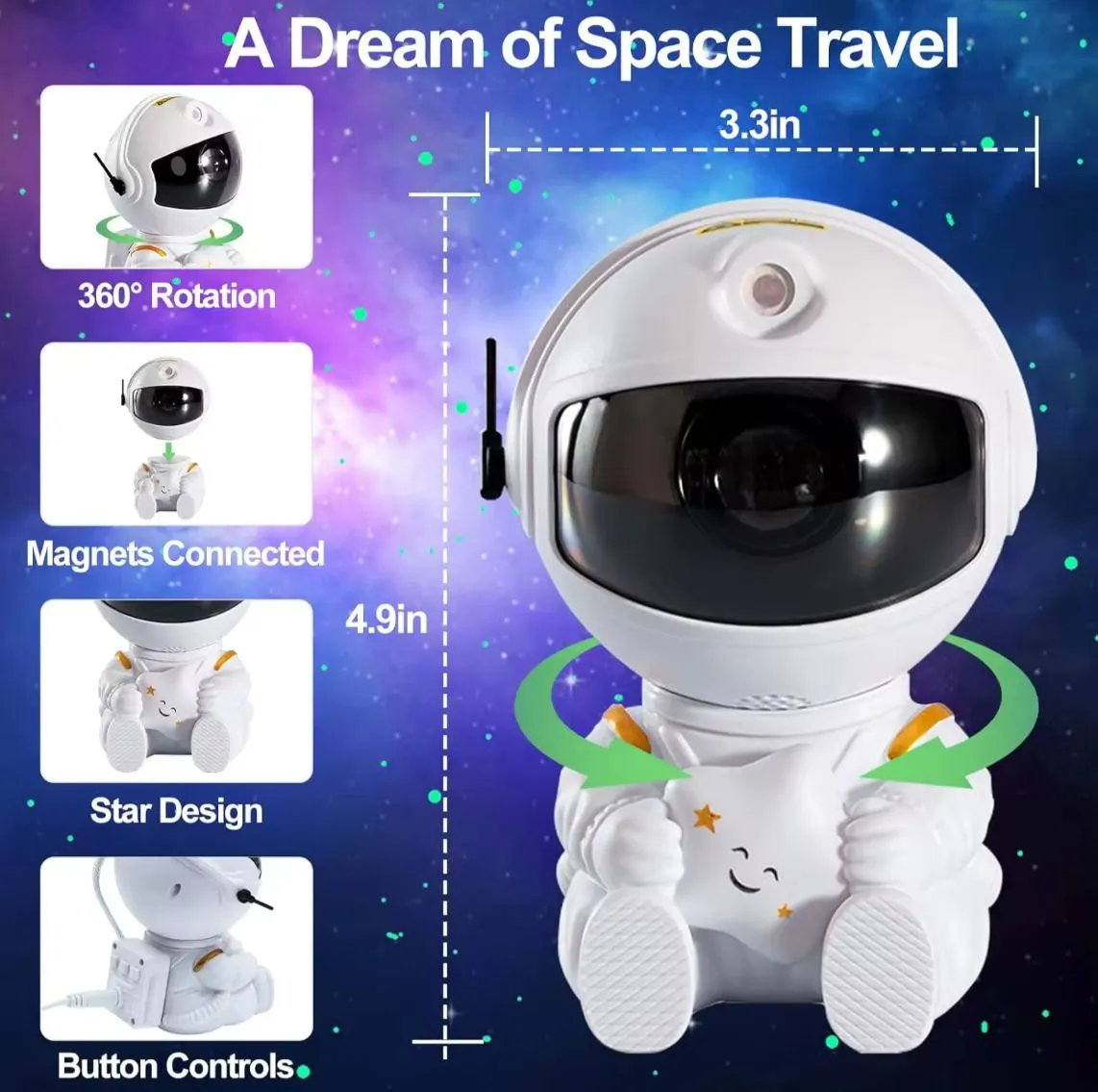 Astronaut Starry Sky Projector Light