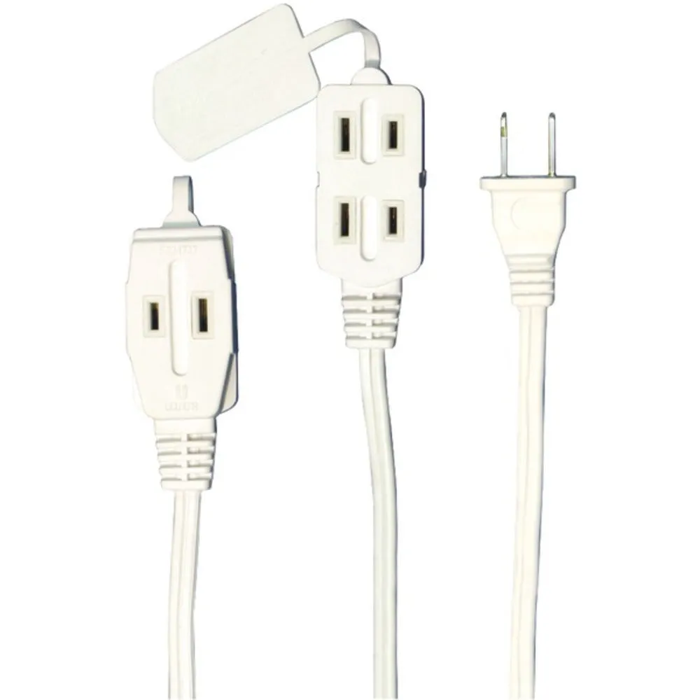 Axis 45502 2-Prong 3-Outlet Indoor Extension Cord, 6ft