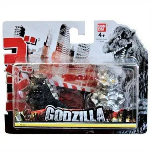 Bandai Godzilla Chibi Figure 2-Pack - Godzilla and Mechagodzilla