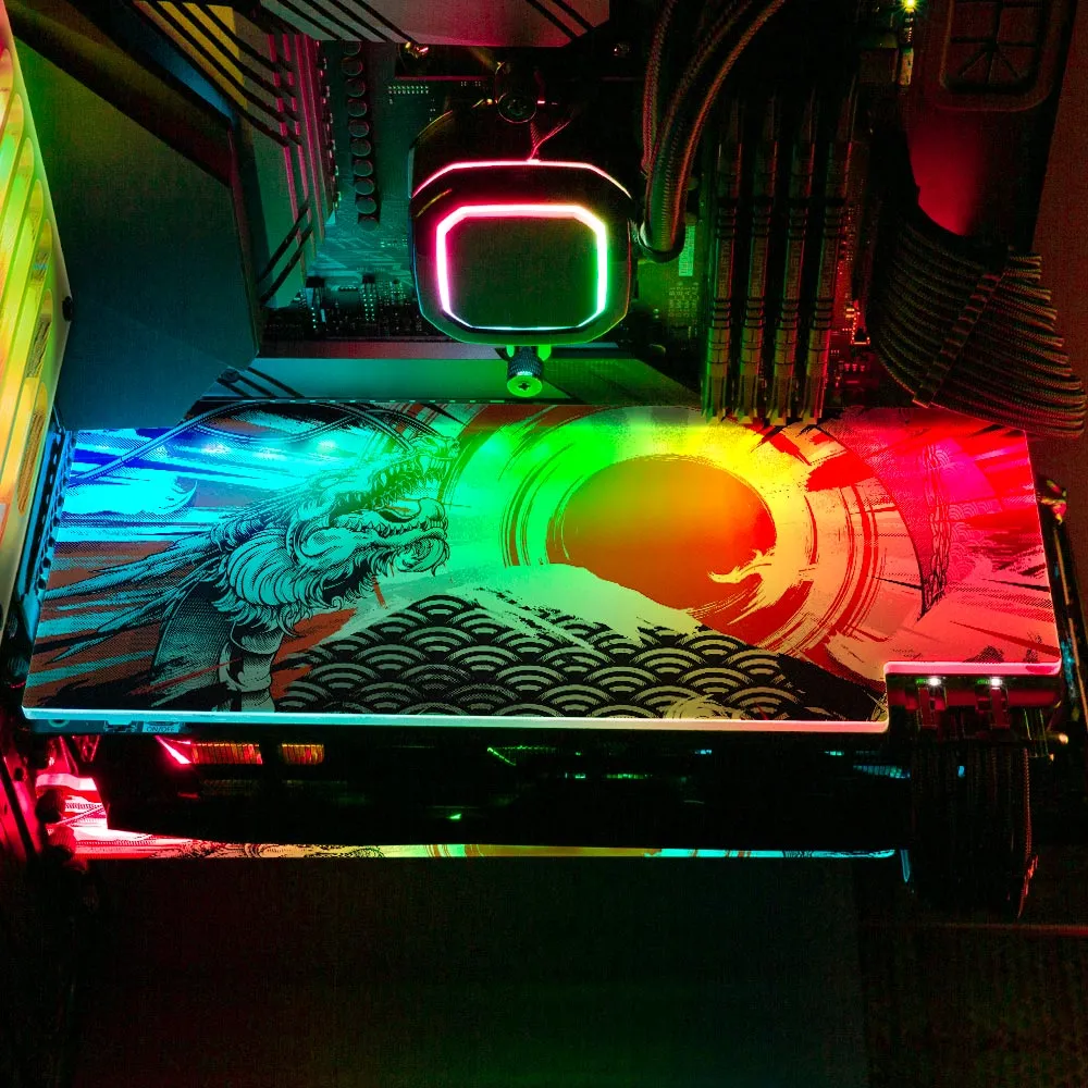 Battle of the Fire Dragon RGB GPU Backplate