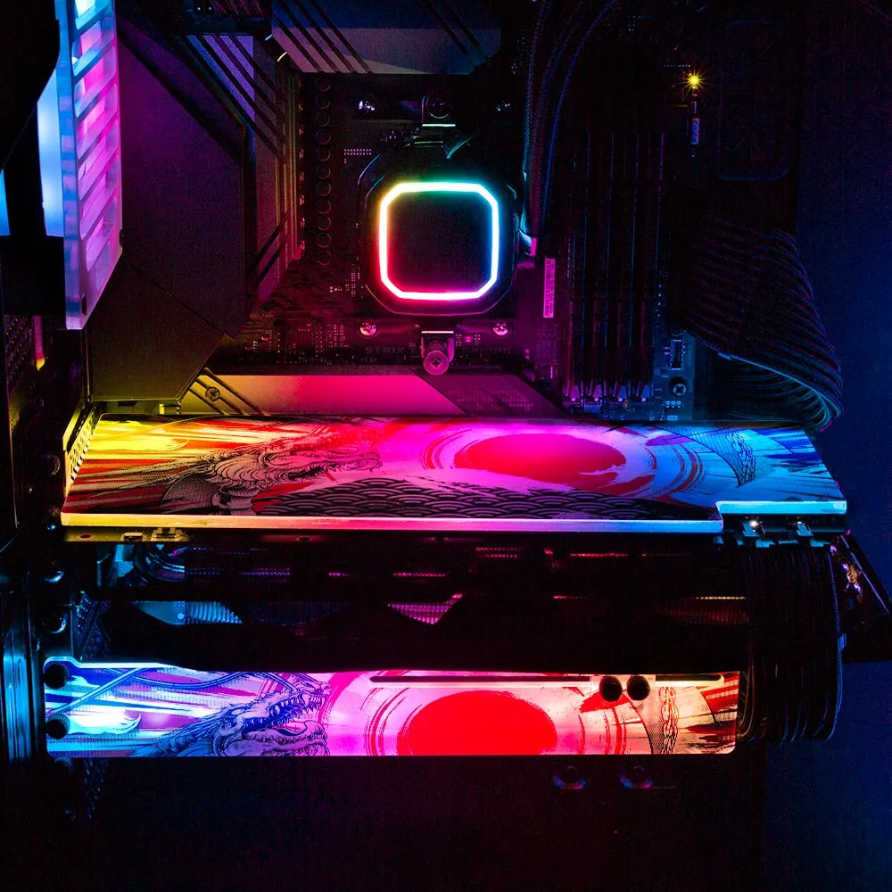 Battle of the Fire Dragon RGB GPU Backplate