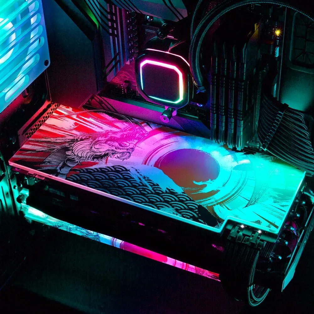 Battle of the Fire Dragon RGB GPU Backplate