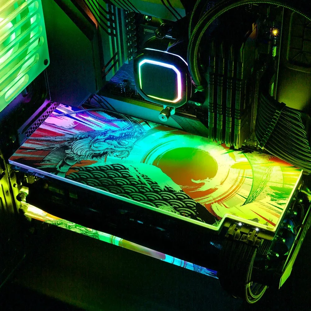 Battle of the Fire Dragon RGB GPU Backplate