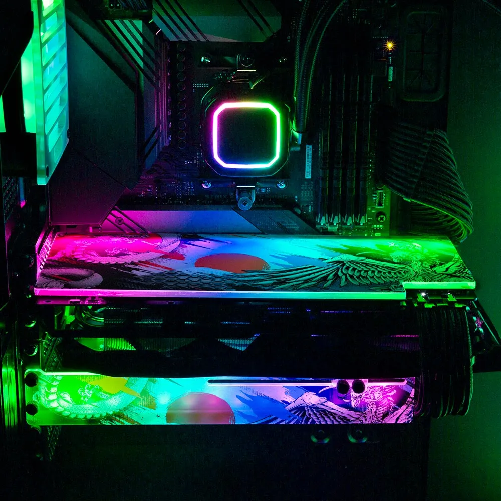 Battle of the Water Dragon RGB GPU Support Bracket