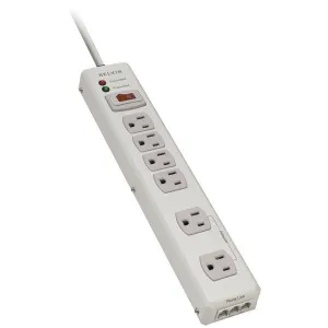 BELKIN F9H620-06-MTL 6-Outlet Metal Surge Protector