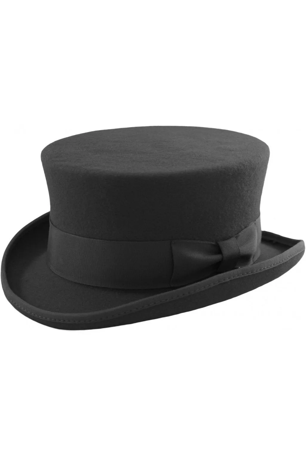 Black Wool Felt Steampunk Dressage Top Hat