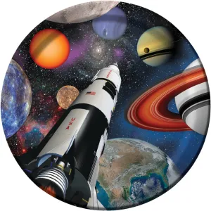 Bulk Space Blast Paper Dinner Plates (96 per Case)