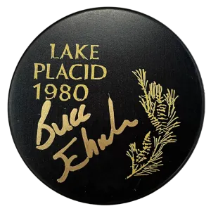 Buzz Schneider Autographed Fan HQ Exclusive 1980 Gold Edition Puck