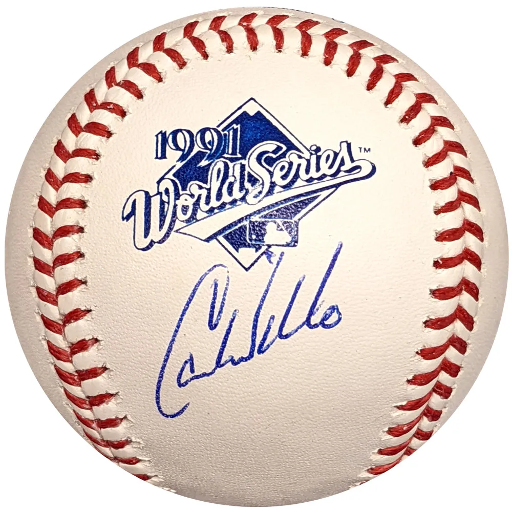 Carl Willis Autographed 1991 World Series Baseball Minnesota Twins