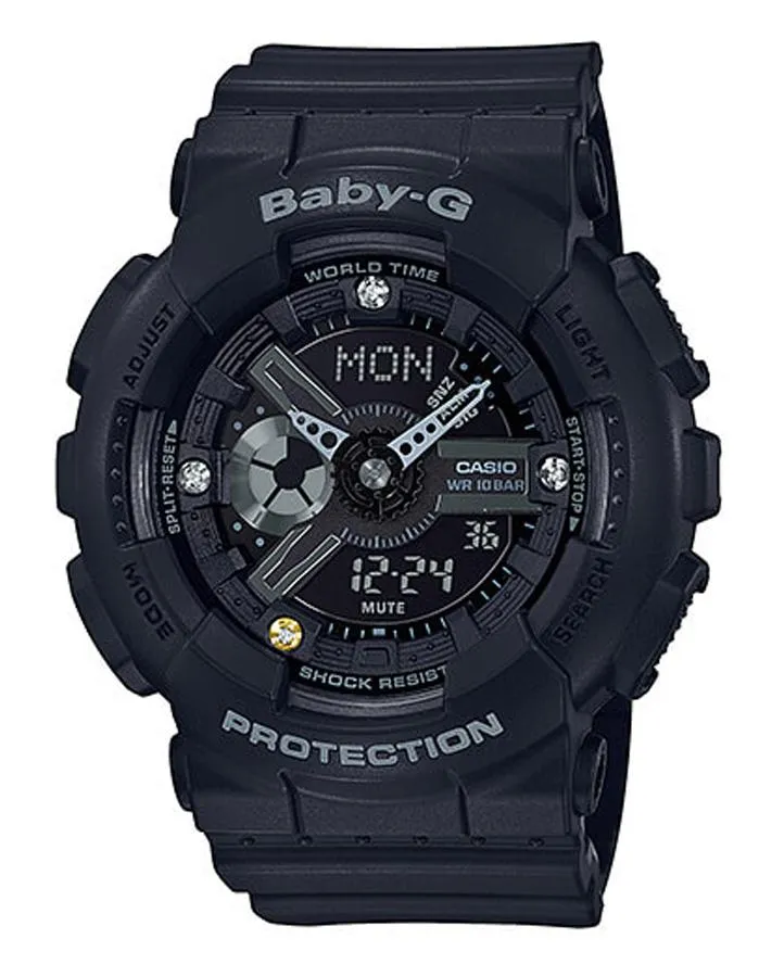 Casio Baby-G Womens 35th Anniversary Edition BA135 - Diamond - All Black