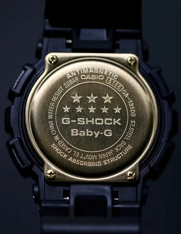 Casio G-Shock Mens 35th Anniversary Edition BA135 - Diamond - All Black