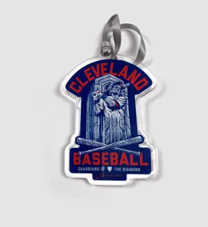 Cleveland Baseball Guardian Clear Ornament