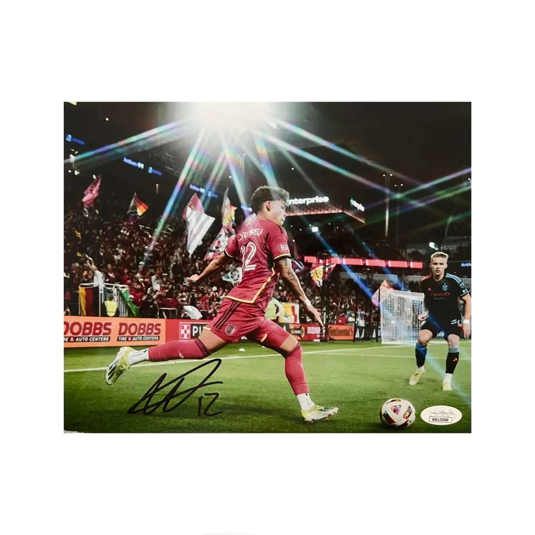 Célio Pompeu St Louis City SC Autographed Kick 8x10 Photo - JSA COA