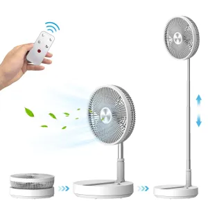 Comfier Foldable Fan, Rechargeable fan, 7200mAh Stand fan with 4 Speed Modes- P21W