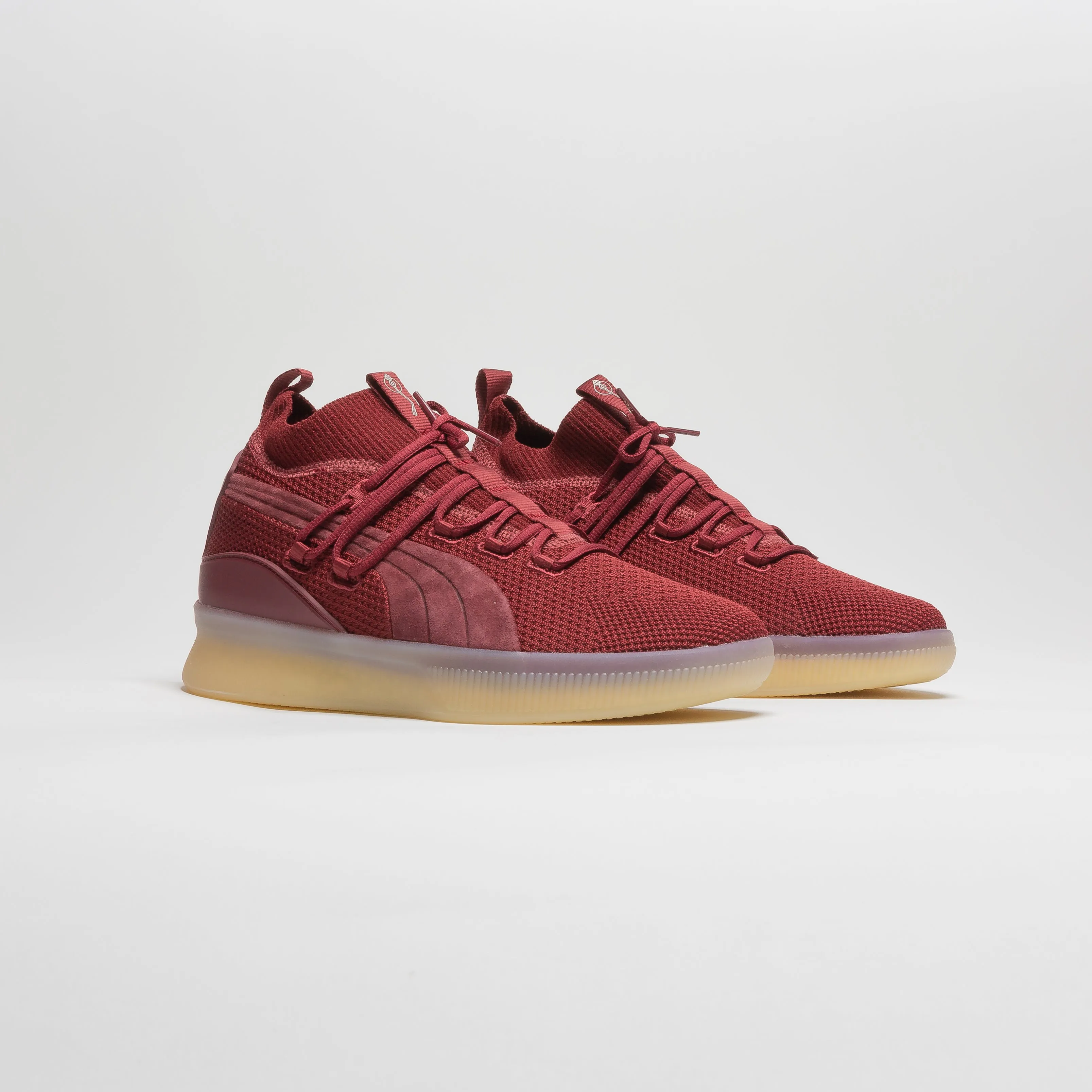 Def Jam X Clyde Court 35Th Anniversary Mens Basketball Shoe - Burgundy/Gum