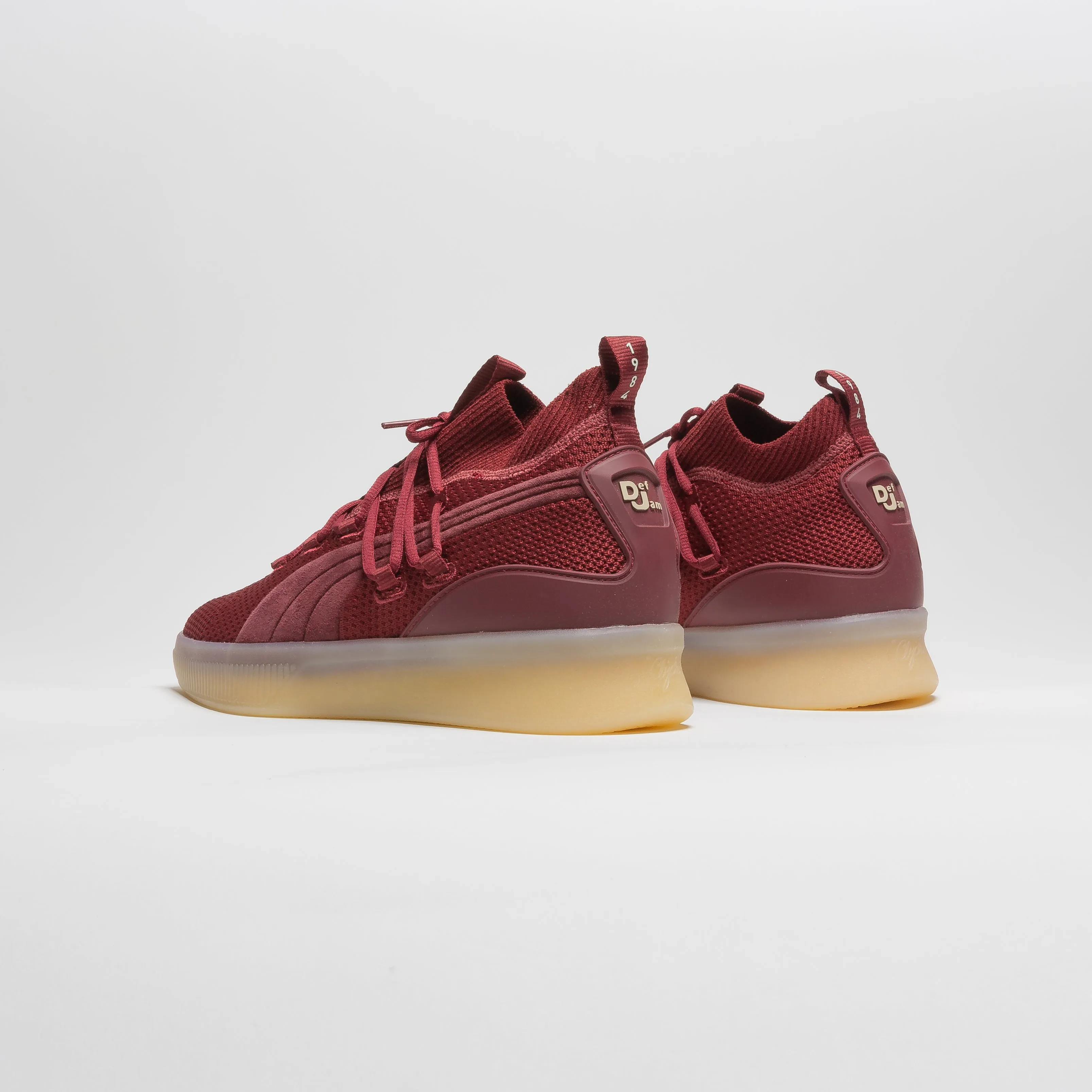 Def Jam X Clyde Court 35Th Anniversary Mens Basketball Shoe - Burgundy/Gum