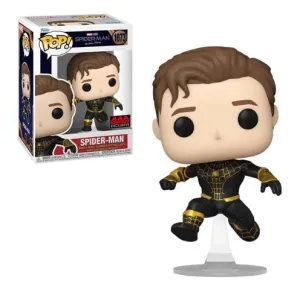 Funko Spider-Man: No Way Home 1073 Unmasked Spider-Man Black Suit AAA Anime Exclusive Pop! Vinyl Figure