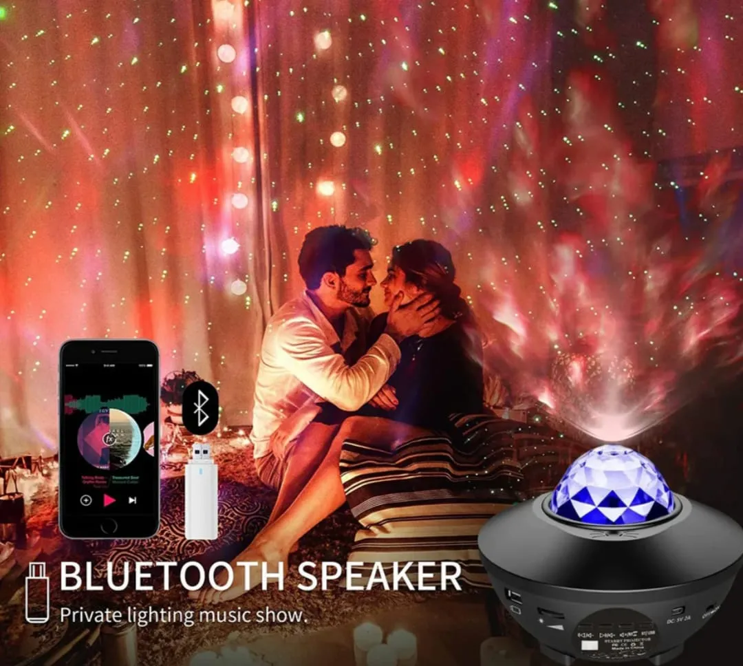 Galaxy Star Projector Lamp Led Universe | Galaxy Star Light Projector. (double Speaker)