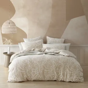 Haven Caramel Quilt Cover Set by Logan and Mason Platinum