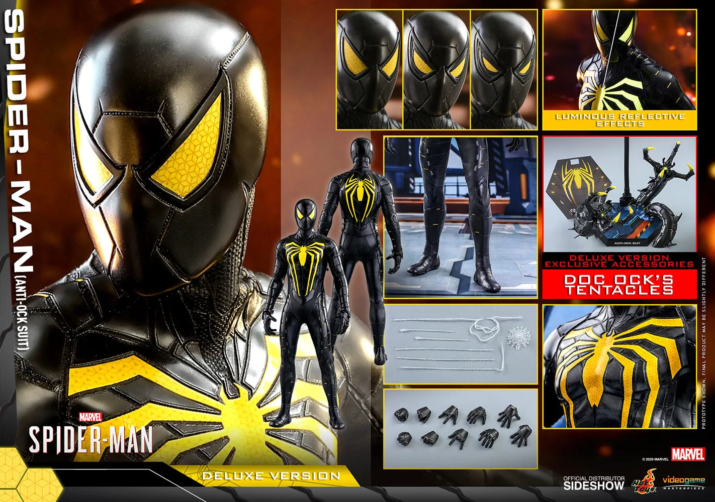 Hot Toys 1/6 Marvel’s Spider-Man Game Spider Man (Anti-Ock Suit Deluxe) Sixth Scale Figure VGM45