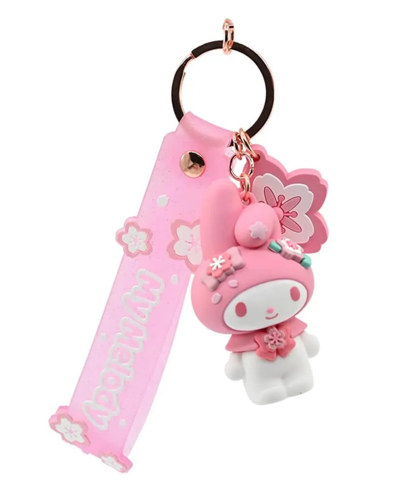 Keychain With Hand Strap Hello Kitty My Melody