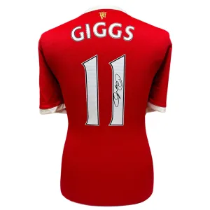 Manchester United FC Giggs Signed Shirt - Authentic Memorabilia