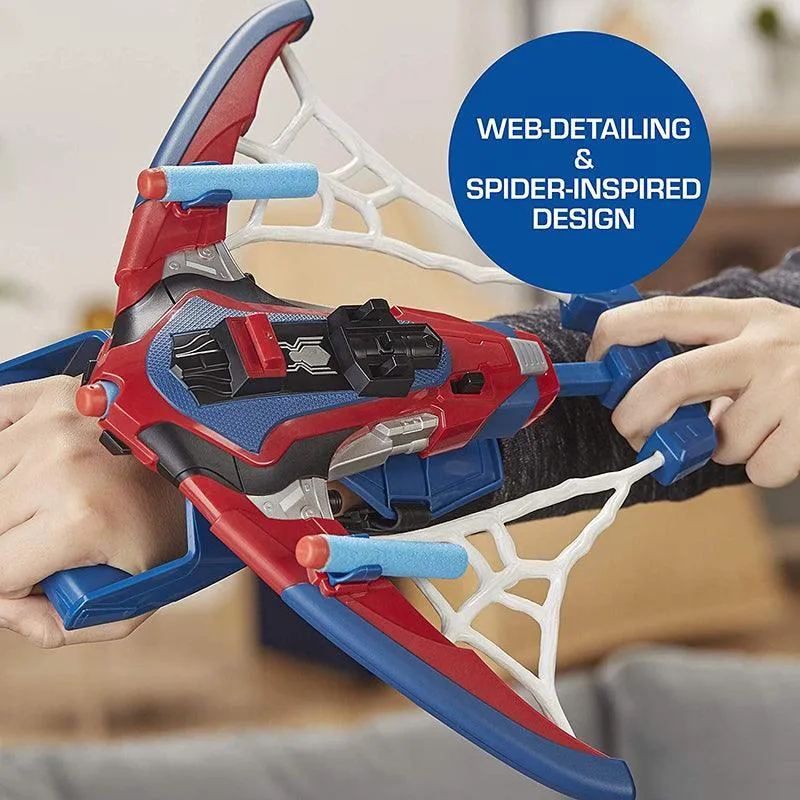 Marvel Spider-Man Web Shots Spiderbolt Nerf Powered Blaster Toy