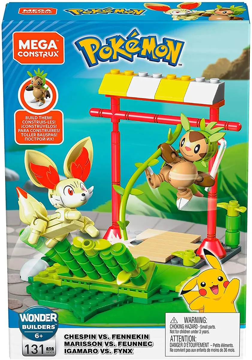 Mega Construx Pokémon Battle Pack | Chespin VS. Fennekin