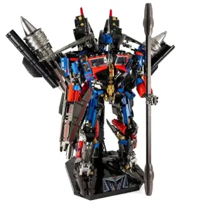 MOC DJ Rambo Man Mecha Transformer Robot Bricks Toys