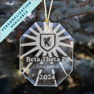 New! Beta 2024 Personalized Limited Edition Retro Holiday Ornament