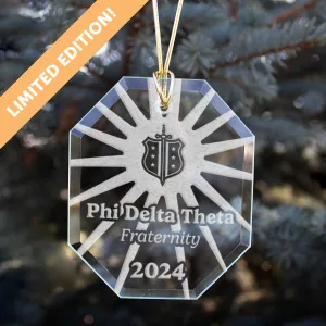 New! Phi Delt 2024 Limited Edition Retro Holiday Ornament