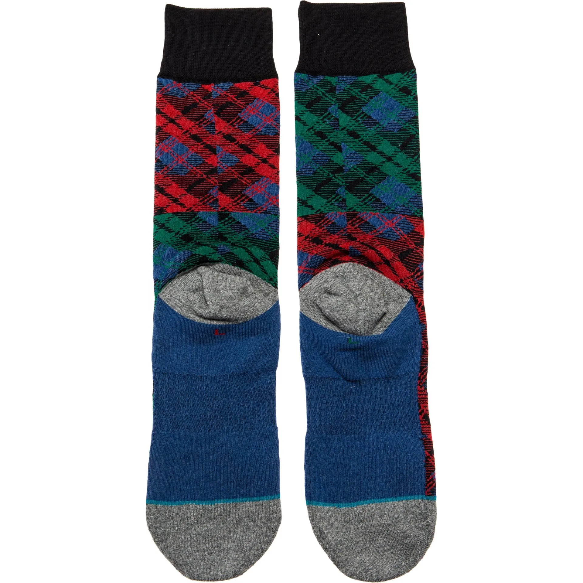 Placid Socks (Mens) - Blue Plaid